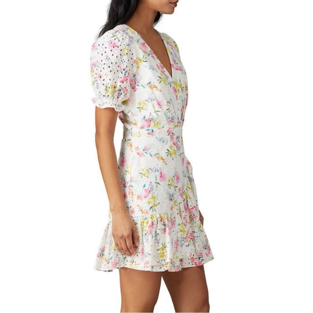Yumi Kim White Floral Mini Dress